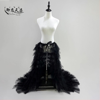 Ευρωπαϊκή και αμερικανική διασυνοριακή φούστα τούρτας με μακριά ραφή από πλέγμα, σέξι, ασορτί φούστα τούτου με ψηλή μέση και κορδόνια