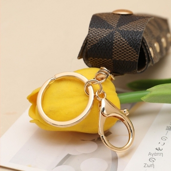 DIY Δημιουργική Εκτύπωση PU Δερμάτινη Μικρή Τσάντα Μπρελόκ Φούντα Φορητή Μίνι Αποθήκευση Κραγιόν Μικρή Τσάντα Κρεμαστό Χονδρική