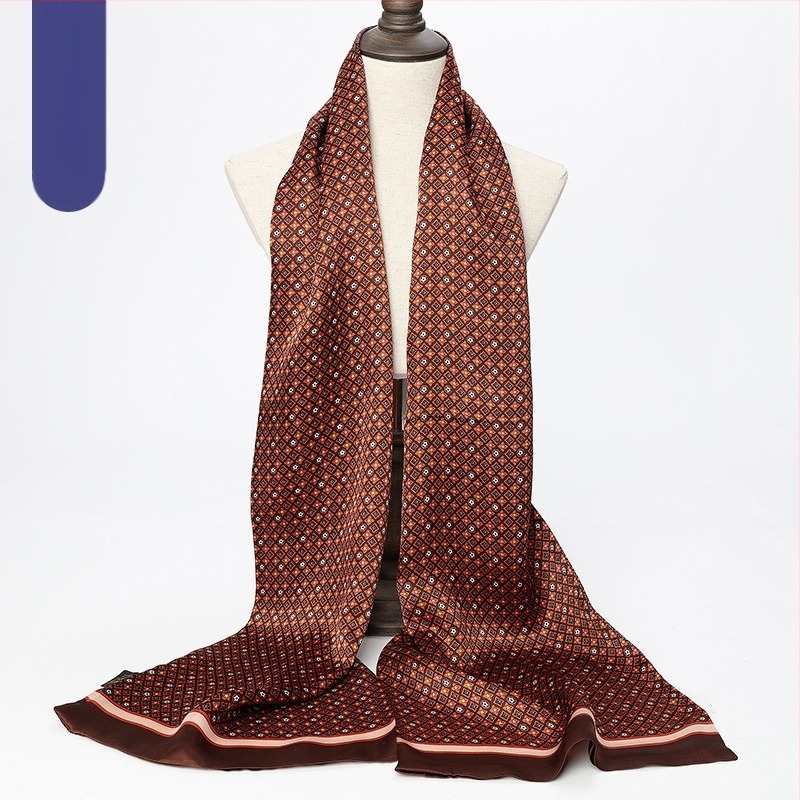 Hangzhou ανδρών καθαρό μετάξι μουριάς μακρύ μαντήλι μαντήλι μαντήλι εργοστάσιο χονδρικής μεταξωτό μαντήλι επαγγελματική διπλή στρώση