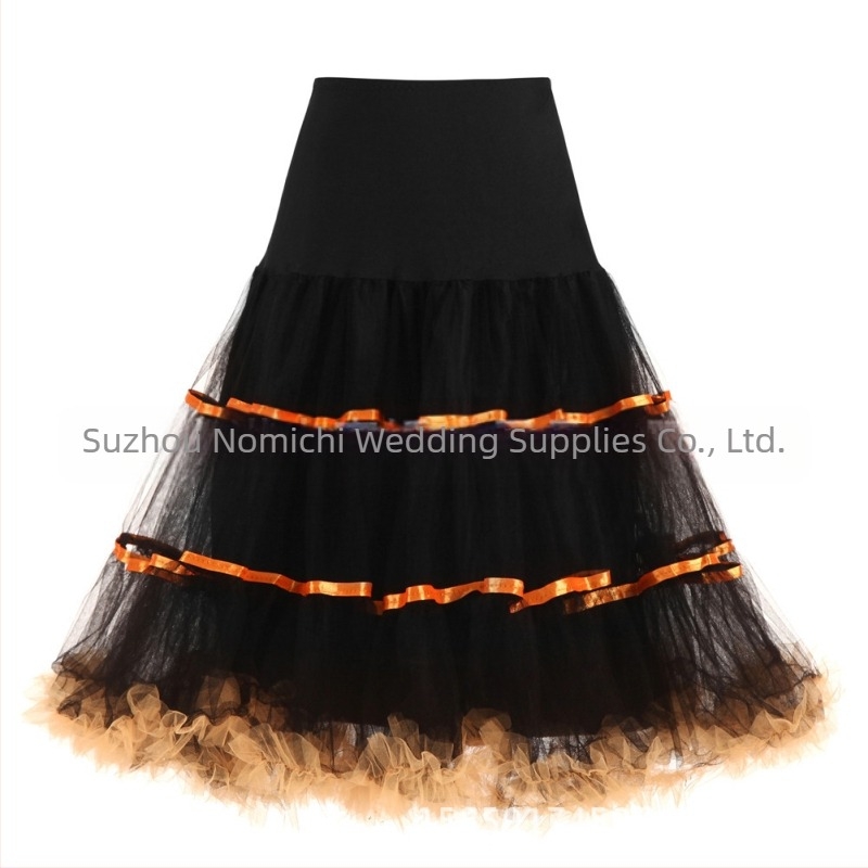 Νέο νυφικό Ballet Bustle Rock Ball χωρίς κόκαλα με φουστάνι Bustle και ψηλόμεση φούστα τούτου με δαντέλα