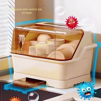 Ράφι αποθήκευσης πιάτων Ράφι αποστράγγισης Ράφι πιάτων Ντουλάπι πιάτων και πιάτων Κουζίνα Ράφι αποθήκευσης οικιακής χρήσης Κουτί αποθήκευσης πιάτων και επιτραπέζιων σκευών