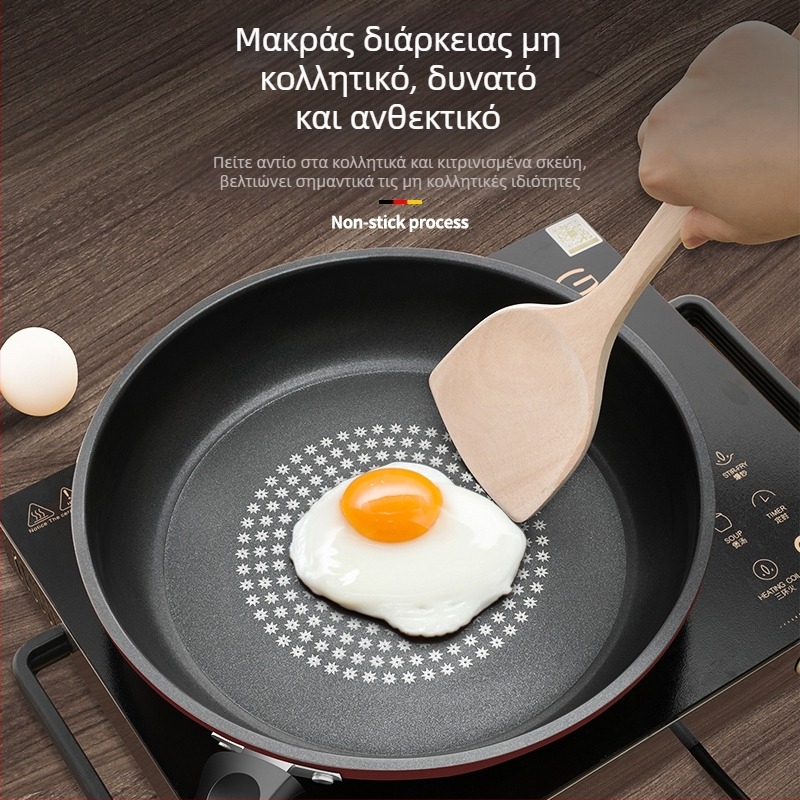 Αντικολλητικό τηγάνι Οικιακής Ομελέτας, Τηγανίτα, Μοσχαρίσια Σοκολάτα, Αντικολλητικό τηγάνι για Κρέπα Αερίου, Επαγωγική Κουζίνα