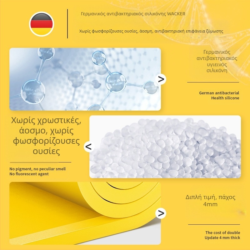 Πλάκα ψησίματος τροφίμων για οικιακή χρήση και σανίδα κοπής ζύμης και πάχος ζυμωτηρίου από σιλικόνη