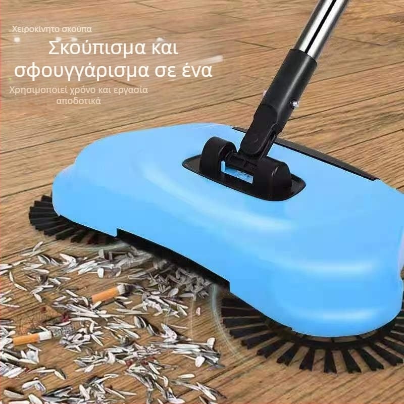 Ηλεκτρική σκούπα οικιακής χρήσης με ώθηση χειρός, σκούπα διπλής χρήσης, μαλακή σκούπα, σετ φαρασιών, συνδυαστική σκούπα σκουπίσματος Lazy Hair