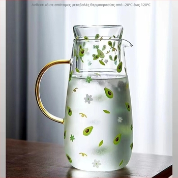 Βραστήρας κρύου νερού υψηλής θερμοκρασίας ανθεκτικός σε υψηλές θερμοκρασίες, μεγάλης χωρητικότητας, βραστήρας νερού από βοριοπυριτικό γυαλί υψηλής χωρητικότητας, τσαγιέρα, κύπελλο πόσιμου νερού για ένα άτομο