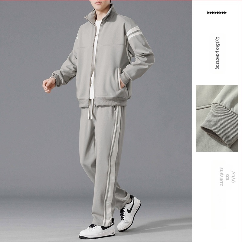 Ανδρικό Casual Sports Μονόχρωμο Μπουφάν Ripper Handsome με Νέο Στυλ Άνοιξη και Φθινόπωρο 2024, Μοντέρνο Ανδρικό Ζακέτα με Άδειο Ζακέτα
