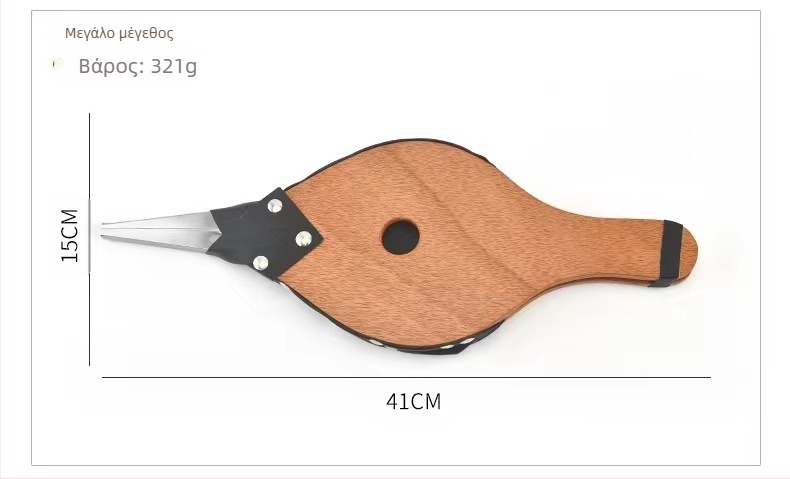 Amazon Χειροκίνητος Φυσητήρας Εξωτερικού Μπάρμπεκιου Εργαλείο Φυσητήρα Δερμάτινο Τζάκι Tiger Διασυνοριακή Προμήθεια Ξύλινο Τύμπανο Τζακιού