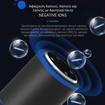 Figo 8ης γενιάς έξυπνος καθαριστής αέρα αυτοκινήτου και άλλες αποστειρώσεις αρνητικών ιόντων όζοντος, αφαίρεση σκόνης, μπάρα οξυγόνου αυτοκινήτου με φορμαλδεΰδη