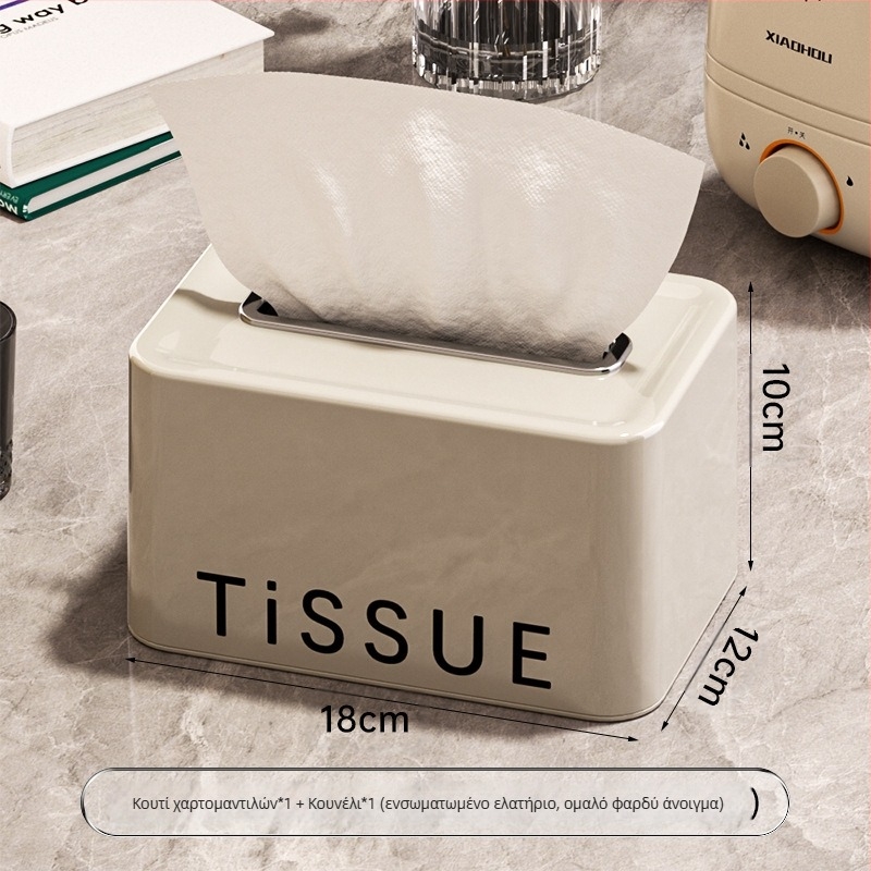 Κουτί χαρτομάντιλων Ins Style Spring Tissue Box Σαλόνι Υπνοδωμάτιο Ενισχυμένο παχύρρευστο κουτί χαρτομάντιλων κατά της πτώσης Φωτεινό πολυτελές απλό στυλ κουτί εξαγωγής χαρτιού