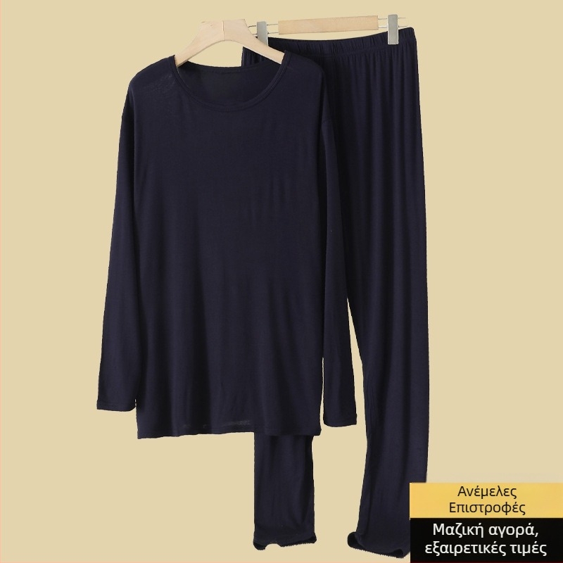 150 κιλά Μεσήλικες και Ηλικιωμένοι Μπαμπάς Plus Size Plus Size Ρούχα και Μακρύ Παντελόνι για Άνδρες με Χοντρό Φόρεμα, Άνετο και Ζεστό Κοστούμι