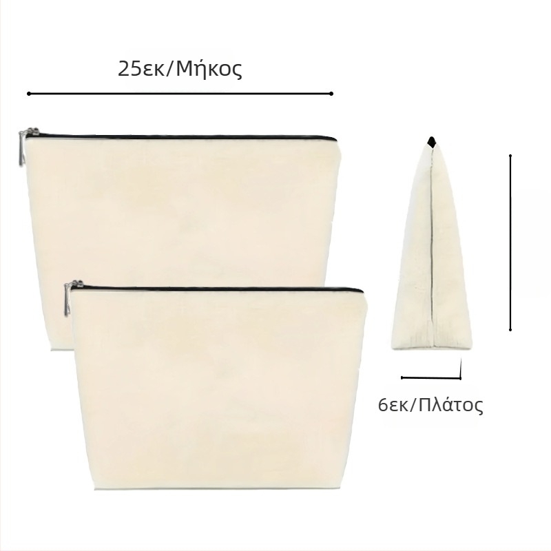 Τσάντα καλλυντικών Amazon Cross-Border Floral Μεγάλης χωρητικότητας Φορητή τσάντα ταξιδιού Διπλής όψης Τυπωμένη λινή τσάντα χονδρικής καλλυντικών