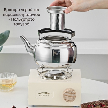 Hongmeishun από ανοξείδωτο χάλυβα βραστό τσαγιέρα φίλτρου ματιών τσαγιού επαγωγική εστία βραστό νερό εστιατόριο τσαγιέρα εξωτερική ηλεκτρική κεραμική σόμπα δοκός δοχείου