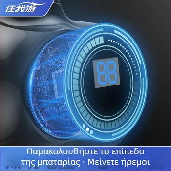 Ψηφιακή ηλεκτρική σκούπα αυτοκινήτου με οθόνη, κατάλληλη για το σπίτι και το αυτοκίνητο, διπλής χρήσης, φορητή, υψηλής ισχύος, αθόρυβη ηλεκτρική σκούπα χειρός