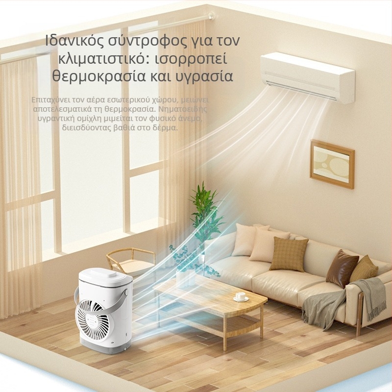 Διασυνοριακός μίνι ανεμιστήρας ψύξης USB ανεμιστήρας κλιματισμού μικρός ανεμιστήρας ψύξης νερού ανεμιστήρας ψεκασμού ψύκτης αέρα επιφάνειας εργασίας