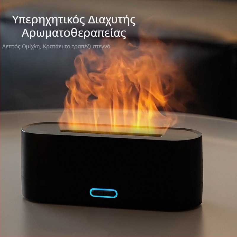 Νέα διασυνοριακή προσομοίωση φλόγας διαχύτη αρώματος πολύχρωμο υγραντήρα usb επιφάνεια εργασίας γραφείο οικιακή ύγρανση αρώματος αέρα