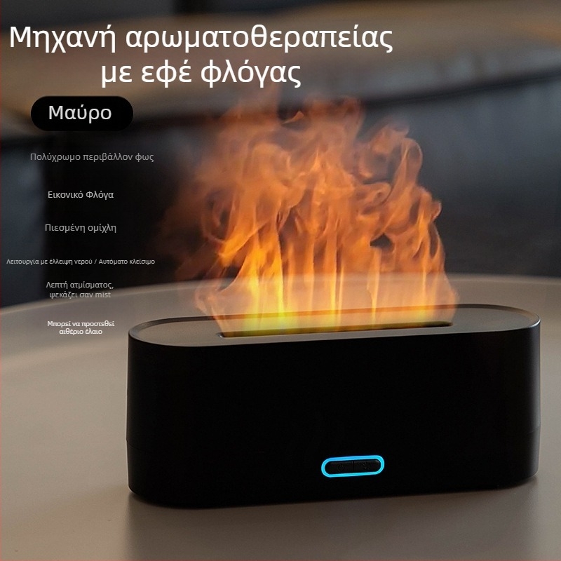 Νέα διασυνοριακή προσομοίωση φλόγας διαχύτη αρώματος πολύχρωμο υγραντήρα usb επιφάνεια εργασίας γραφείο οικιακή ύγρανση αρώματος αέρα