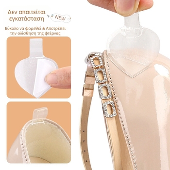 Γυναικεία φλατ κορδόνια παπουτσιών με αγκράφα διαμαντιών, ψηλοτάκουνα, τακούνι με αντικραδασμική προστασία, μεγάλο τακούνι αλλαγής, μικρό, σταθερό κορδόνι χωρίς εγκατάσταση