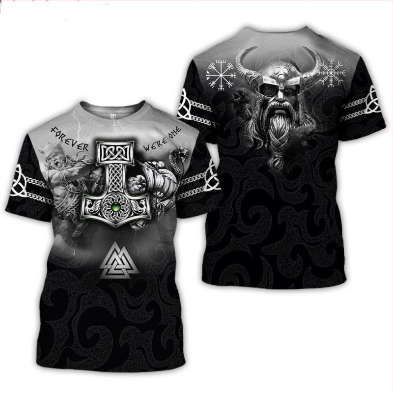Ευρωπαϊκά και Αμερικανικά Διασυνοριακά T-Shirts για Εξωτερικό Εμπόριο, Ανδρικά 3D Ψηφιακή Εκτύπωση με Στρογγυλό Λαιμό και Κοντά Μανίκια, Κατασκευαστές Χονδρικής 3D
