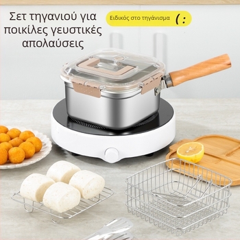 - Διασυνοριακή Ιαπωνική Τετράγωνη Φριτέζα από Ανοξείδωτο Ατσάλι, Οικιακή Γαλατιέρα, Γαλατιέρα με Νουντλς, Φορητή Φριτέζα Τεμπούρα Εξωτερικού Χώρου