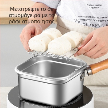 - Διασυνοριακή Ιαπωνική Τετράγωνη Φριτέζα από Ανοξείδωτο Ατσάλι, Οικιακή Γαλατιέρα, Γαλατιέρα με Νουντλς, Φορητή Φριτέζα Τεμπούρα Εξωτερικού Χώρου