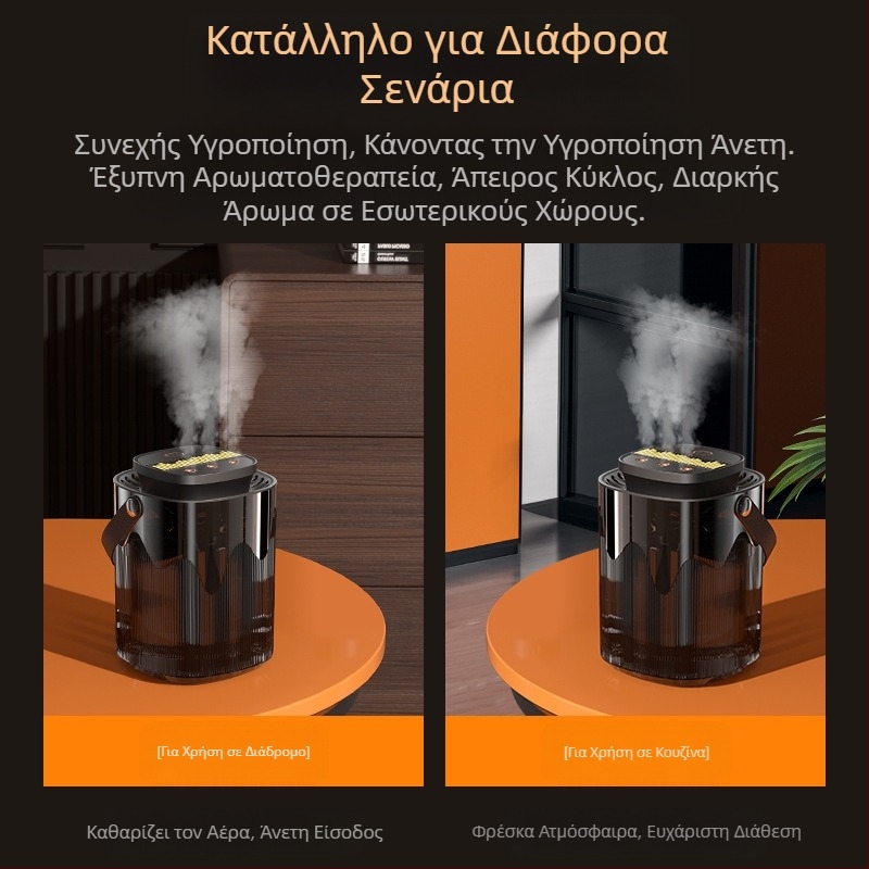 Νέος διασυνοριακός υγραντήρας τριών ψεκασμών, μεγάλος ψεκασμός 3L, μεγάλης χωρητικότητας, οικιακός υγραντήρας σίγασης για έγκυες μητέρες με νυχτερινό φως