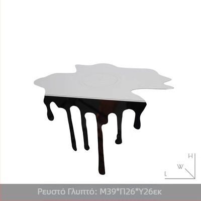 Εμπορικό διαμέρισμα από ανοξείδωτο χάλυβα υγρή σταγόνα νερού τρισδιάστατα στολίδια μοντέλο δωμάτιο σαλόνι τραπεζαρία μπαρ διακόσμηση επιφάνειας εργασίας