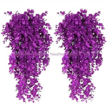 Τεχνητό Ρατάν Ευκάλυπτος για Κρεμαστά Τοίχου Τεχνητά Πράσινα Φυτά Ψεύτικα Κρεμαστά Φυτά Αμπέλια Διακοσμητικά Λουλούδια Εξωτερικού Χώρου