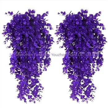 Τεχνητό Ρατάν Ευκάλυπτος για Κρεμαστά Τοίχου Τεχνητά Πράσινα Φυτά Ψεύτικα Κρεμαστά Φυτά Αμπέλια Διακοσμητικά Λουλούδια Εξωτερικού Χώρου