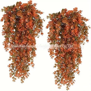 Τεχνητό Ρατάν Ευκάλυπτος για Κρεμαστά Τοίχου Τεχνητά Πράσινα Φυτά Ψεύτικα Κρεμαστά Φυτά Αμπέλια Διακοσμητικά Λουλούδια Εξωτερικού Χώρου