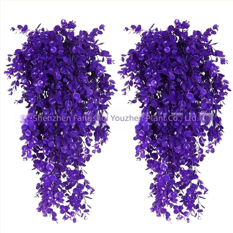 Τεχνητό Ρατάν Ευκάλυπτος για Κρεμαστά Τοίχου Τεχνητά Πράσινα Φυτά Ψεύτικα Κρεμαστά Φυτά Αμπέλια Διακοσμητικά Λουλούδια Εξωτερικού Χώρου