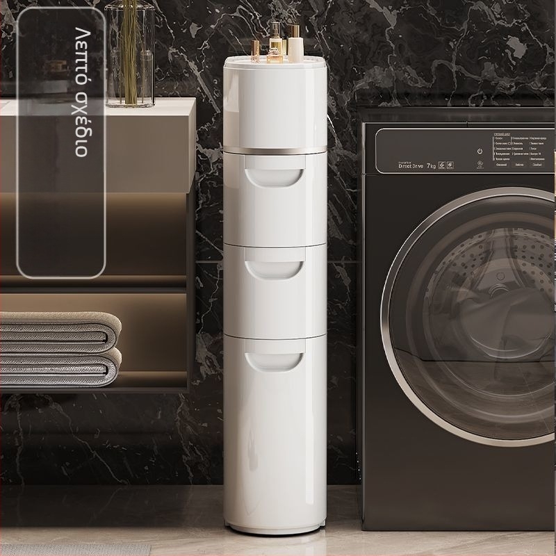 Ντουλάπι αποθήκευσης τύπου συρταριού τουαλέτας, πολυστρωματικό πλαστικό ντουλάπι αποθήκευσης με διάκενο τουαλέτας, ράφι αποθήκευσης χωρίς εγκατάσταση