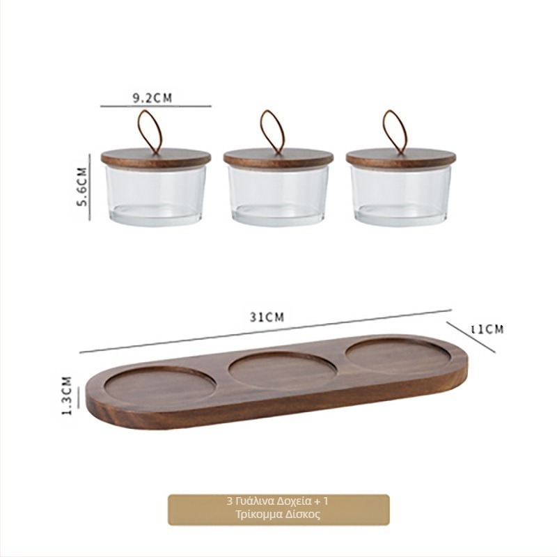 Γυάλινο ξύλινο καπάκι, πιάτο φρούτων, εμπορικό πιάτο σνακ, σνακ, δίσκος επιδορπίων μπαρ, λέσχη ποδιών KTV για μπάνιο