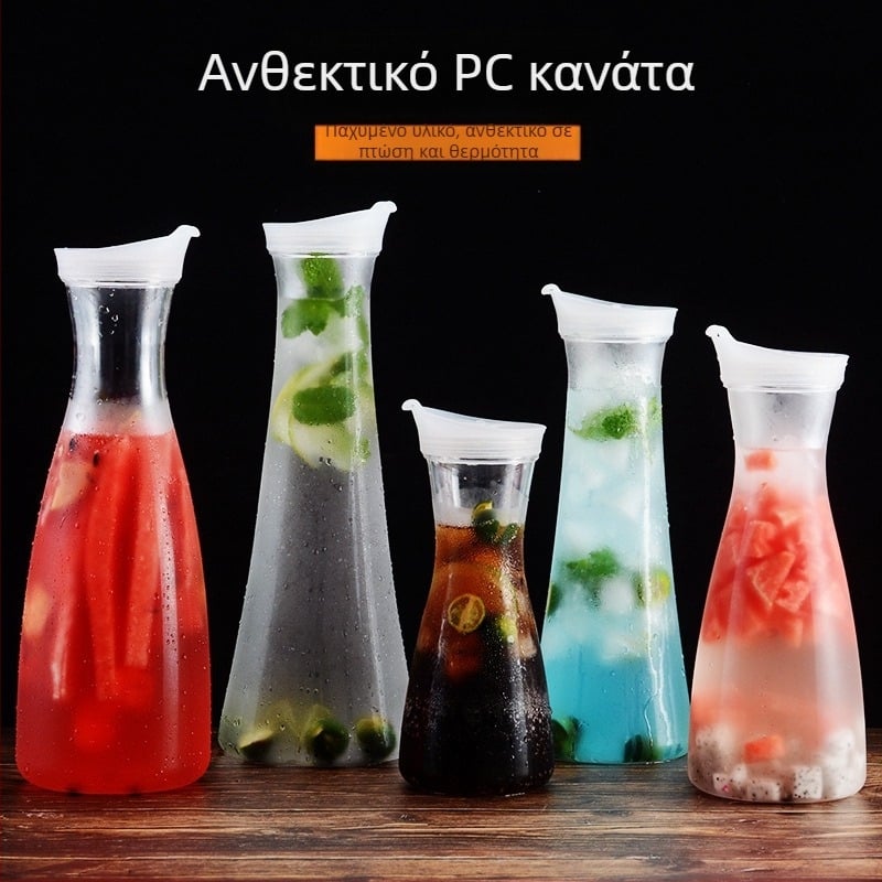 Ακρυλικό πλαστικό δοχείο γραβάτας pc κρύο νερό μπουκάλι κρύο νερό τετράγωνο δοχείο χυμού μπαρ ποτών βραστήρας εστιατόριο λεμόνι δοχείο