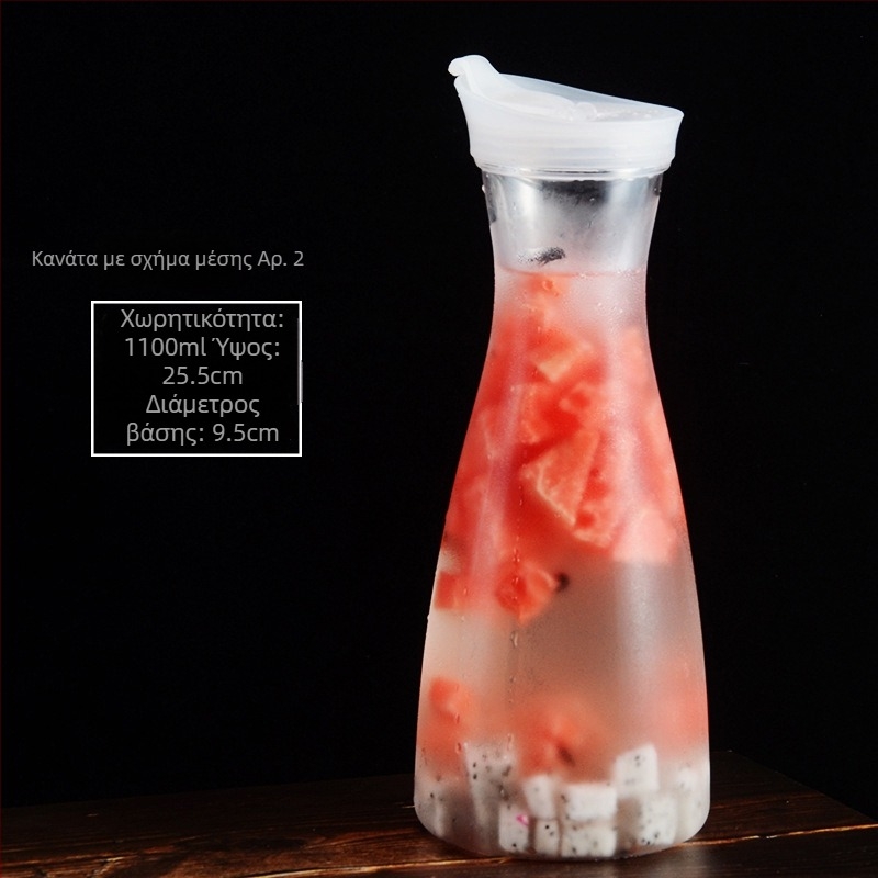 Ακρυλικό πλαστικό δοχείο γραβάτας pc κρύο νερό μπουκάλι κρύο νερό τετράγωνο δοχείο χυμού μπαρ ποτών βραστήρας εστιατόριο λεμόνι δοχείο