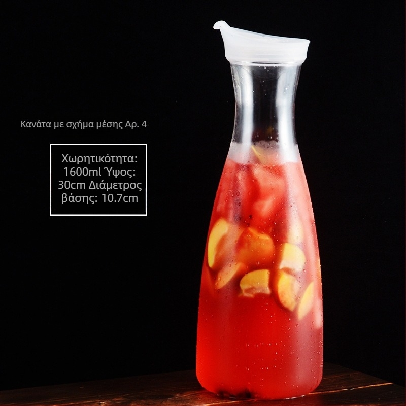 Ακρυλικό πλαστικό δοχείο γραβάτας pc κρύο νερό μπουκάλι κρύο νερό τετράγωνο δοχείο χυμού μπαρ ποτών βραστήρας εστιατόριο λεμόνι δοχείο