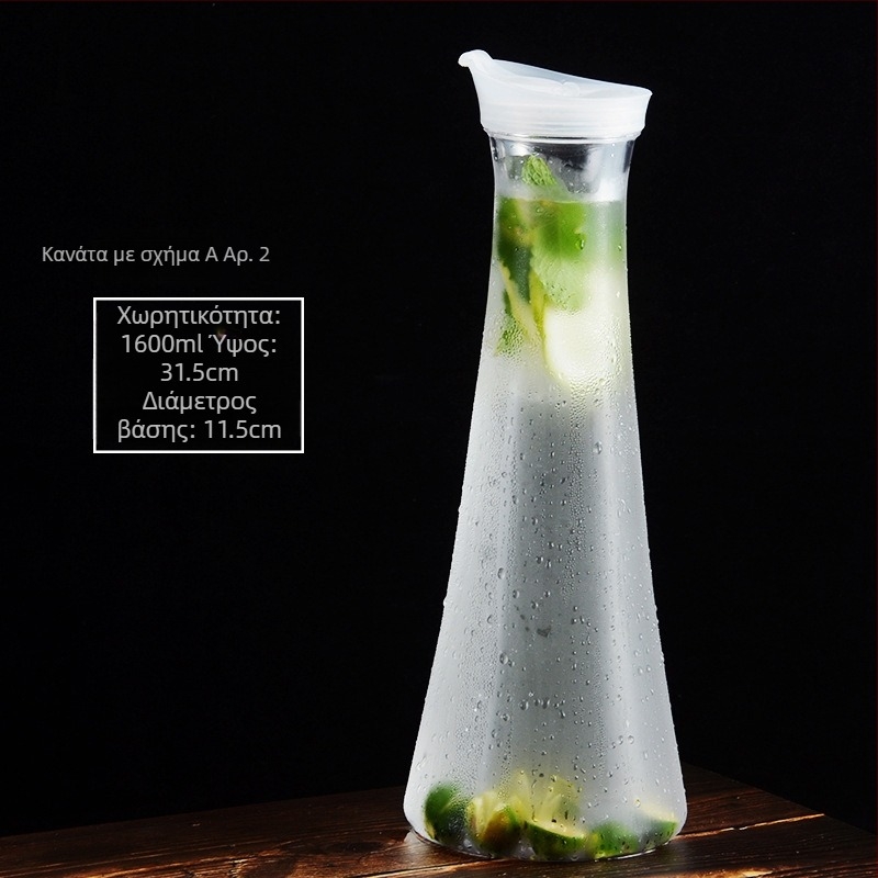 Ακρυλικό πλαστικό δοχείο γραβάτας pc κρύο νερό μπουκάλι κρύο νερό τετράγωνο δοχείο χυμού μπαρ ποτών βραστήρας εστιατόριο λεμόνι δοχείο