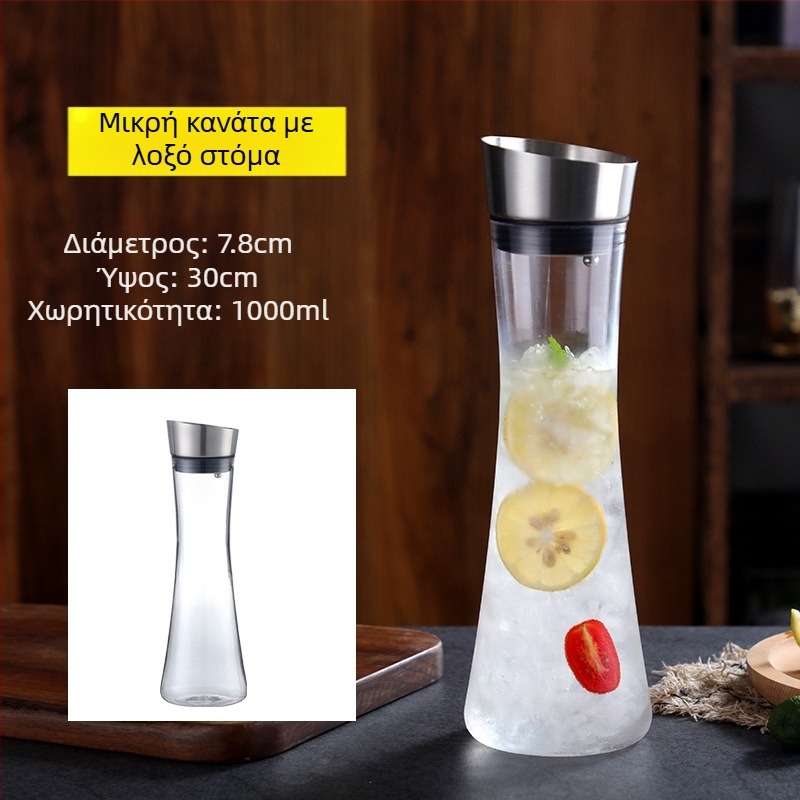 Ακρυλικό πλαστικό δοχείο γραβάτας pc κρύο νερό μπουκάλι κρύο νερό τετράγωνο δοχείο χυμού μπαρ ποτών βραστήρας εστιατόριο λεμόνι δοχείο