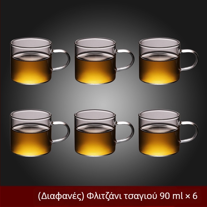 Βοροπυριτικό γυάλινο δοχείο piaoyi Κύπελλο υψηλής θερμοκρασίας ανθεκτικό στην τσαγιέρα τσαγιέρα διαχωρισμού τσαγιού ξύλινη λαβή τσαγιέρα λουλουδιών οικιακό σετ τσαγιού