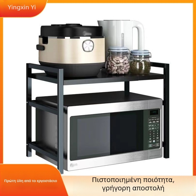 Ο διευθυντής καταστήματος ραφιών κουζίνας προτείνει αναδιπλούμενο παχύρρευστο τραπέζι κουζίνας, βραστήρα ρυζιού, φούρνο μικροκυμάτων, σχάρα