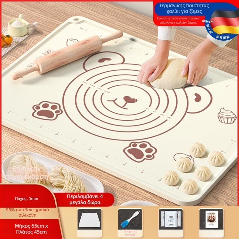 Πάνελ σιλικόνης ποιότητας τροφίμων, παχύρρευστο ζυμωτήριο, μεγάλο ζυμωτήριο, σανίδα κοπής, χονδρική, αντιολισθητικό ψητό ρολό