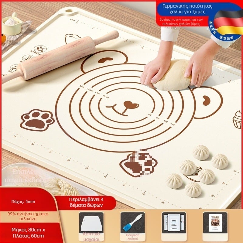 Πάνελ σιλικόνης ποιότητας τροφίμων, παχύρρευστο ζυμωτήριο, μεγάλο ζυμωτήριο, σανίδα κοπής, χονδρική, αντιολισθητικό ψητό ρολό