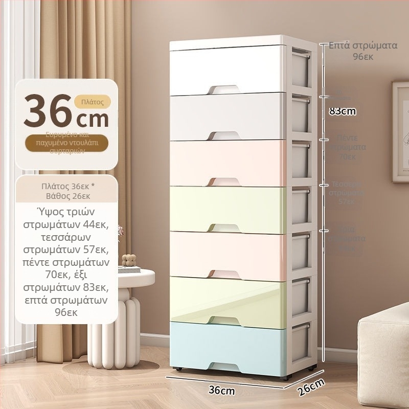 Πλαστική βιβλιοθήκη, κουτί αποθήκευσης μεγάλης χωρητικότητας, ντουλάπι αποθήκευσης, κουτί αποθήκευσης αρχείων, υπνοδωμάτιο, σαλόνι, ράφι αποθήκευσης σνακ με ρόδες