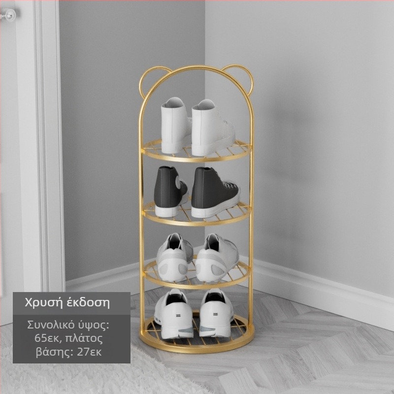 Ράφι παπουτσιών Απλή πόρτα οικιακής χρήσης Πολυστρωματική αποθήκευση μικρή στενή παπουτσοθήκη που εξοικονομεί χώρο Ισχυρή και ανθεκτική παπουτσοθήκη