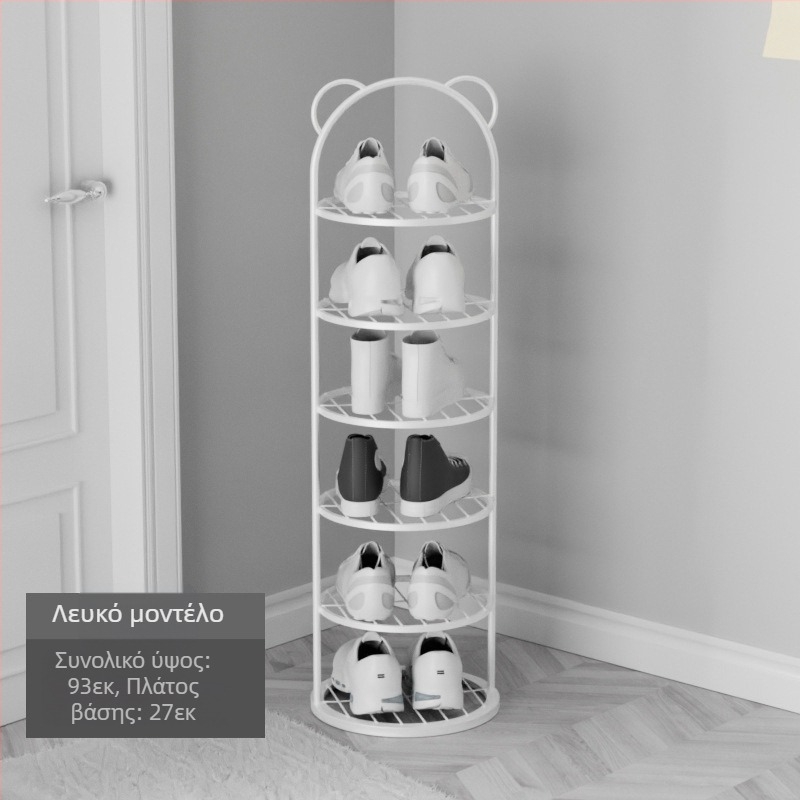Ράφι παπουτσιών Απλή πόρτα οικιακής χρήσης Πολυστρωματική αποθήκευση μικρή στενή παπουτσοθήκη που εξοικονομεί χώρο Ισχυρή και ανθεκτική παπουτσοθήκη