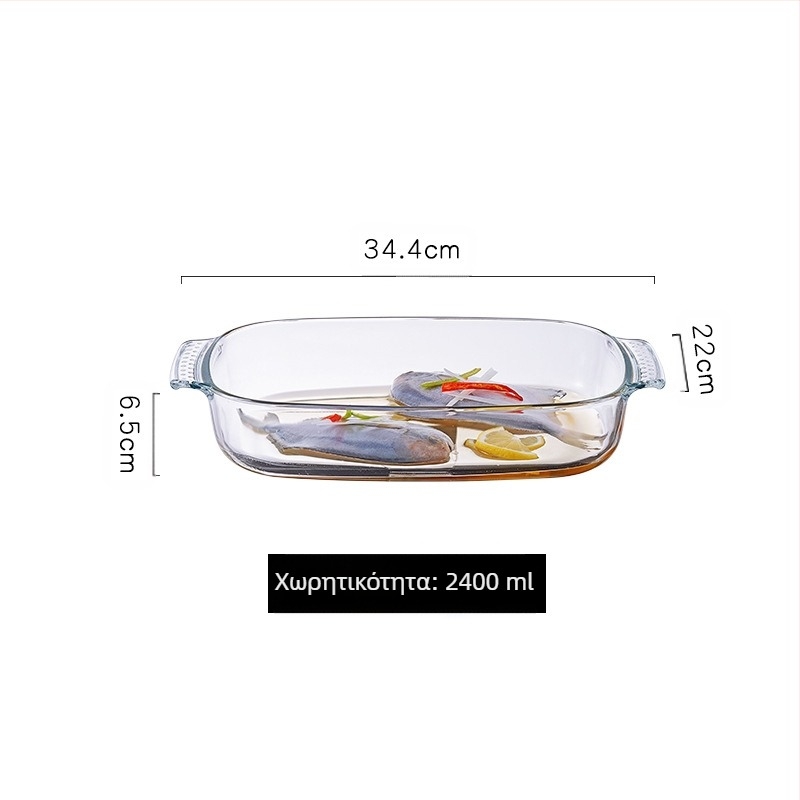 Φούρνος μικροκυμάτων ανθεκτικό στη θερμότητα γυάλινο ταψί φούρνου ψησίματος επιτραπέζια σκεύη φούρνου ψημένο μπολ ρυζιού στον ατμό πιάτα στρογγυλό ορθογώνιο ατμιστό πιάτο ψαριού κρυστάλλινη κατσαρόλα