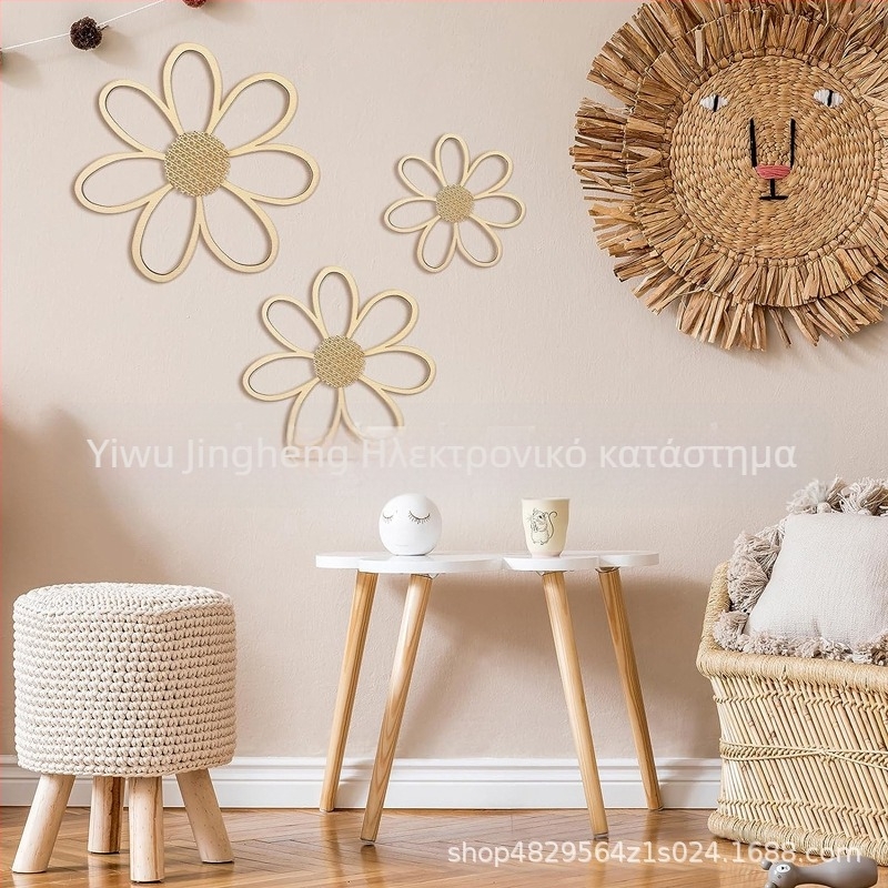 Διακόσμηση μπάνιου Amazon Room Farmhouse Ξύλινη κρεμαστή πινακίδα τοίχου με λουλούδια, μαργαρίτα, κρεμαστή πλάκα, οικογενειακή πινακίδα