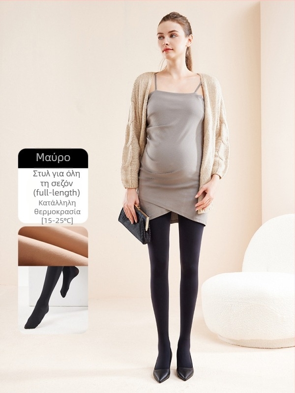 Ζεστό κολάν Chunyi για εγκυμοσύνη, με μαγική μάσκα και στήριξη ισχίου, ανόρθωση οπίσθιων, με επένδυση από φλις και παχύρρευστο καλσόν στο χρώμα του δέρματος