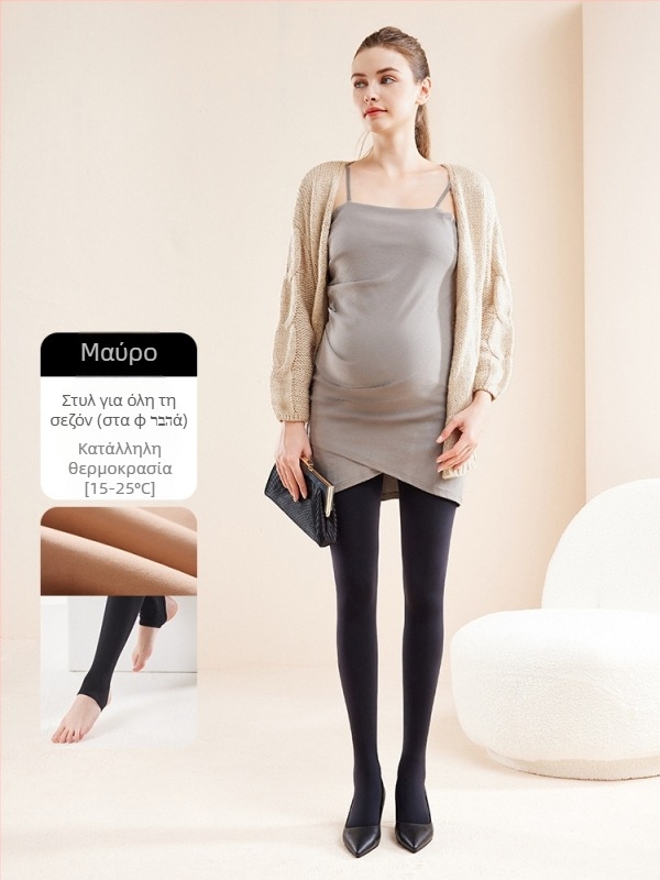 Ζεστό κολάν Chunyi για εγκυμοσύνη, με μαγική μάσκα και στήριξη ισχίου, ανόρθωση οπίσθιων, με επένδυση από φλις και παχύρρευστο καλσόν στο χρώμα του δέρματος