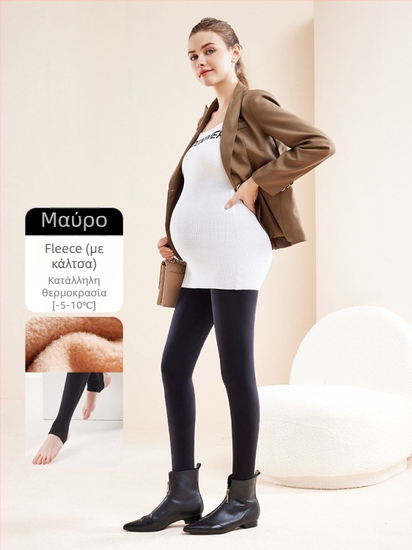 Ζεστό κολάν Chunyi για εγκυμοσύνη, με μαγική μάσκα και στήριξη ισχίου, ανόρθωση οπίσθιων, με επένδυση από φλις και παχύρρευστο καλσόν στο χρώμα του δέρματος