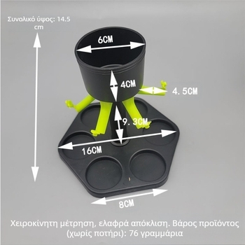 Hexagon Fair Dispenser Κρασιού Points glass Party Fair Pour Dispenser Κρασιού Dispenser κοστούμι